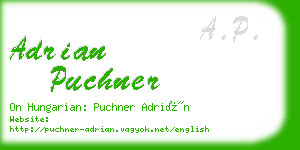 adrian puchner business card